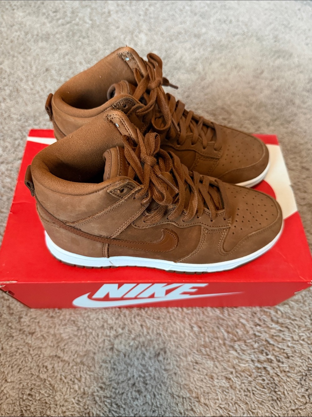 Nike Brown High-Top Dunks